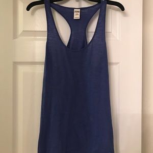 PINK blue racerback tank